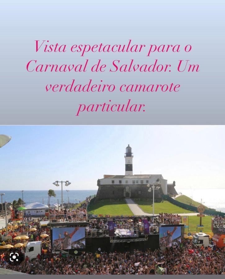Farol da Barra Apartment: Beachfront Carnival Views Salvador Exterior photo
